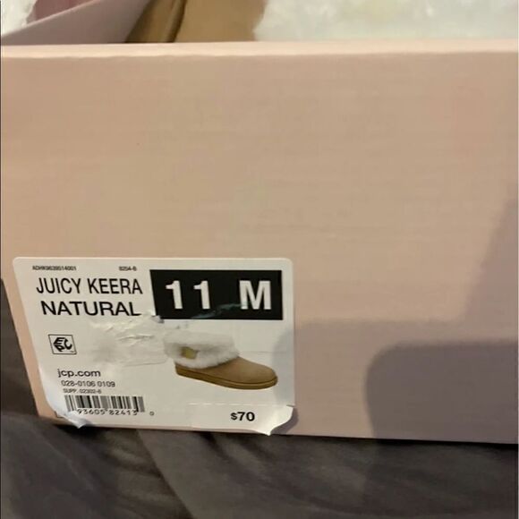 Juicy Couture | Shoes | Juicy By Juicy Couture Womens Keera  11 tan juicy couture keera ankle boots/uggs /fur slippers suede sherpa NIB/NWT